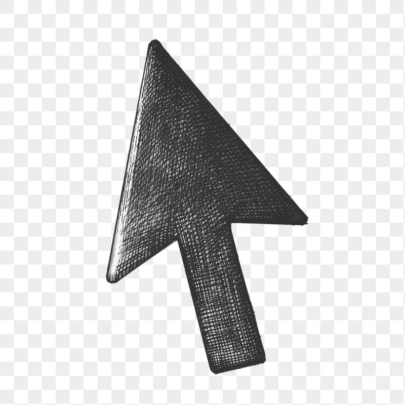 Mouse cursor png vintage sticker | Free PNG - rawpixel