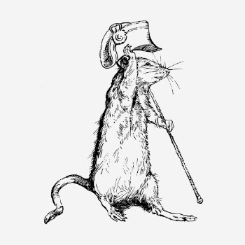 Mouse with hat hand drawn | Free Photo - rawpixel