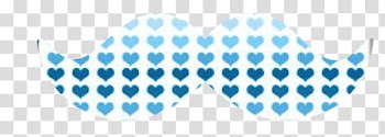 Moustaches , blue heart mustache artwork transparent background PNG clipart