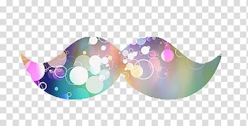 MOUSTACHES, pink and green mustache boke light transparent background PNG clipart
