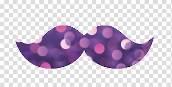 MOUSTACHES, purple bokeh light mustache transparent background PNG clipart