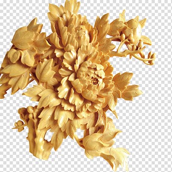 Moutan peony Gold, peony transparent background PNG clipart