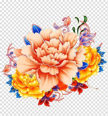 Moutan peony Watercolor painting Illustration, peony transparent background PNG clipart
