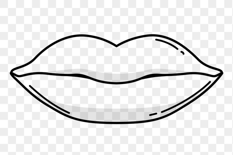 Mouth png doodle sticker, black | Free PNG Illustration - rawpixel