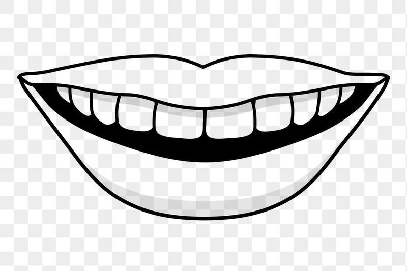 Mouth png doodle sticker, black | Free PNG Illustration - rawpixel