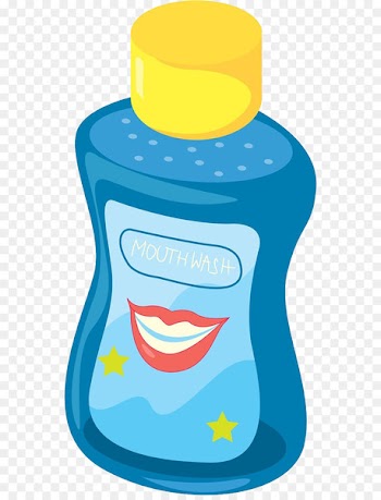Mouthwash Toothbrush Clip art - Blue shower gel 