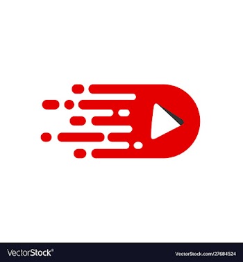 Move video logo template vector image