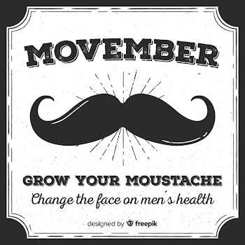 Movember concept with vintage design Free Vector