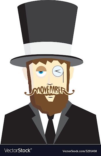 Movember design 2 vector image
