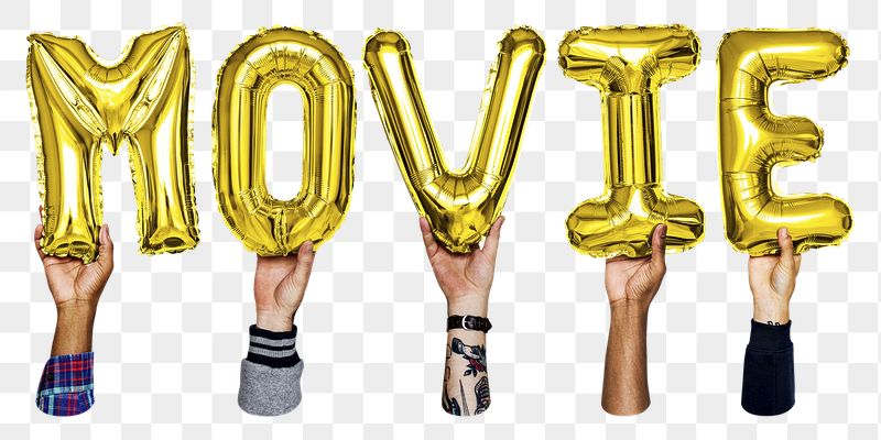 Movie balloon png word sticker, | Free PNG - rawpixel