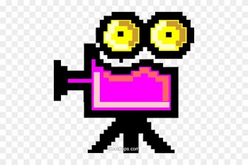 Movie Camera Symbol Royalty Free Vector Clip Art Illustration - Clip Art