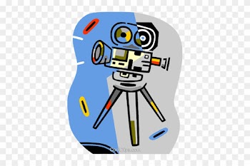 Movie Cameras Royalty Free Vector Clip Art Illustration - Vector Camaras De Cine