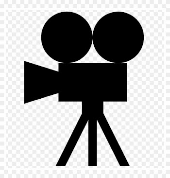 Movie Clapper Clipart - Film Camera Silhouette Png