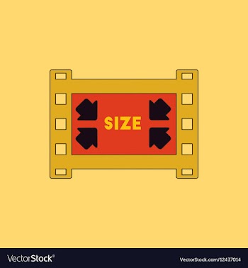 Movie frame in flat style film vector image