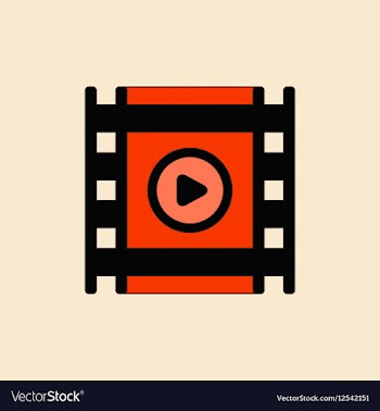 Movie frame in flat style film vector image