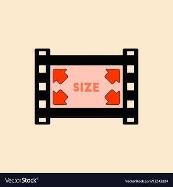 Movie frame in flat style film vector image