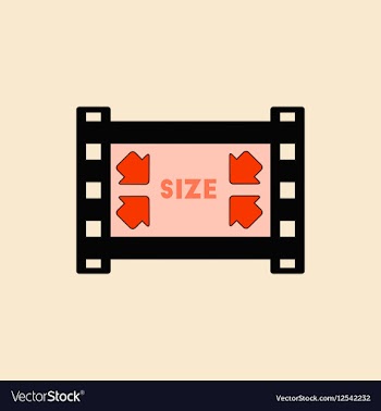 Movie frame in flat style film vector image