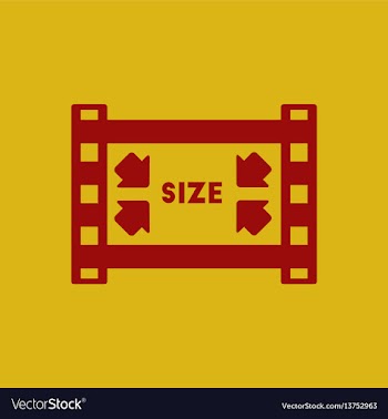 Movie frame in flat style film vector image