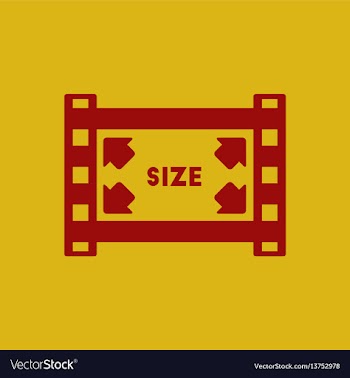 Movie frame in flat style film vector image