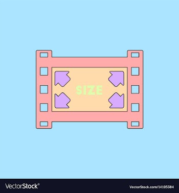 Movie frame in flat style film vector image