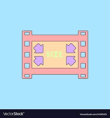Movie frame in flat style film vector image