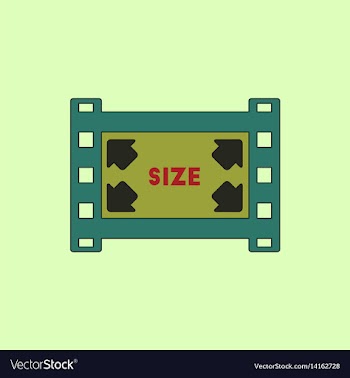 Movie frame in flat style film vector image