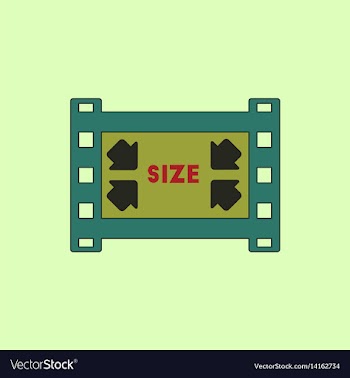 Movie frame in flat style film vector image