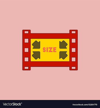 Movie frame in flat style film vector image
