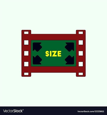 Movie frame in flat style film vector image