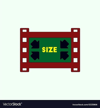 Movie frame in flat style film vector image