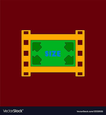 Movie frame in flat style film vector image