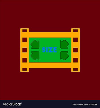 Movie frame in flat style film vector image