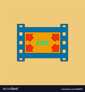 Movie frame in flat style film vector image