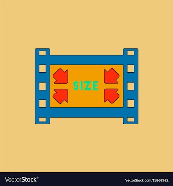 Movie frame in flat style film vector image
