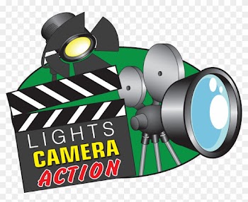 Movie Lights Clipart - Lights Camera Action Giff