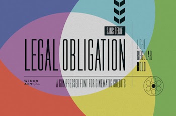 Movie Poster Credit Block Font: Legal Obligation Sans Serif