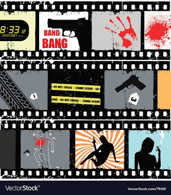 Movie scene vector image
