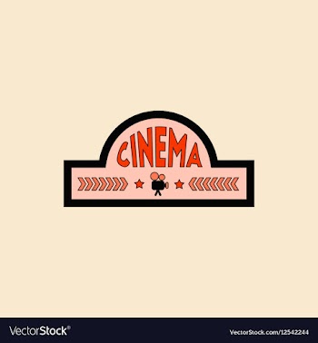 Movie sign in flat style vector image
