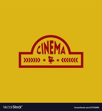 Movie sign in flat style vector image