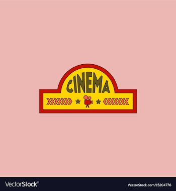 Movie sign in flat style vector image