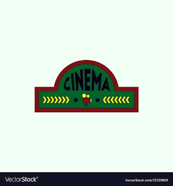 Movie sign in flat style vector image