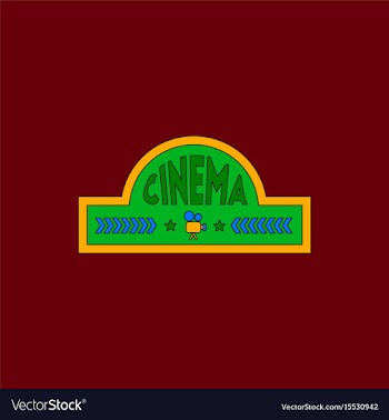 Movie sign in flat style vector image