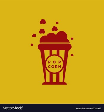 Movie snack in flat style vector image