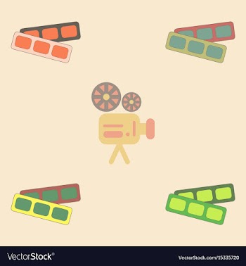 Movie tickets collection in vector image
