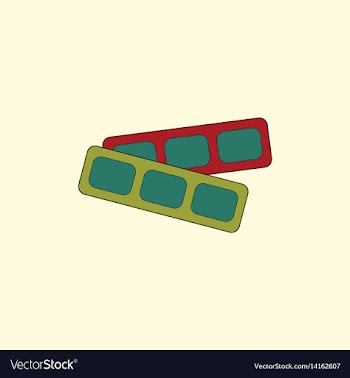 Movie tickets in flat style vector image
