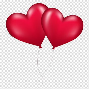 MP3 , Heart Balloons transparent background PNG clipart