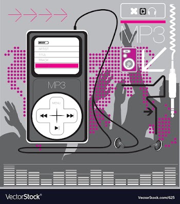 Mp3 player vector image