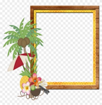 Mq Palm Beach Frame Frames Border Borders - Beach Frame Photo Transparent