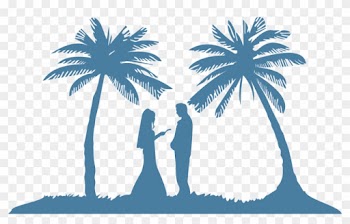 Mrmrs - Beach Wedding Silhouette