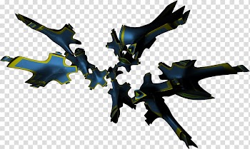 MrRobin cd age, blue-black-and-yellow pieces abstract illustration transparent background PNG clipart